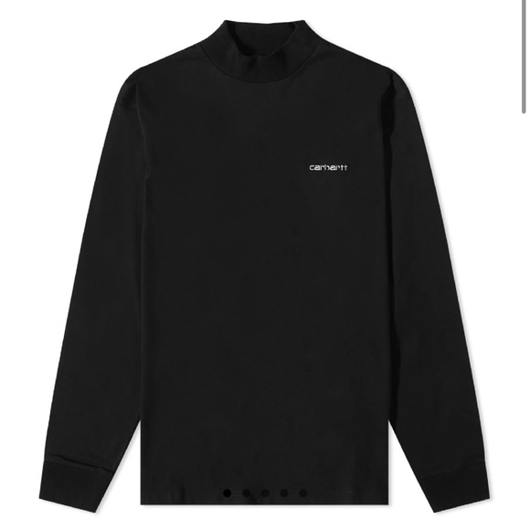 Carhartt WIP Mockneck Script Embroidery Longsleeve - Picture 1 of 8